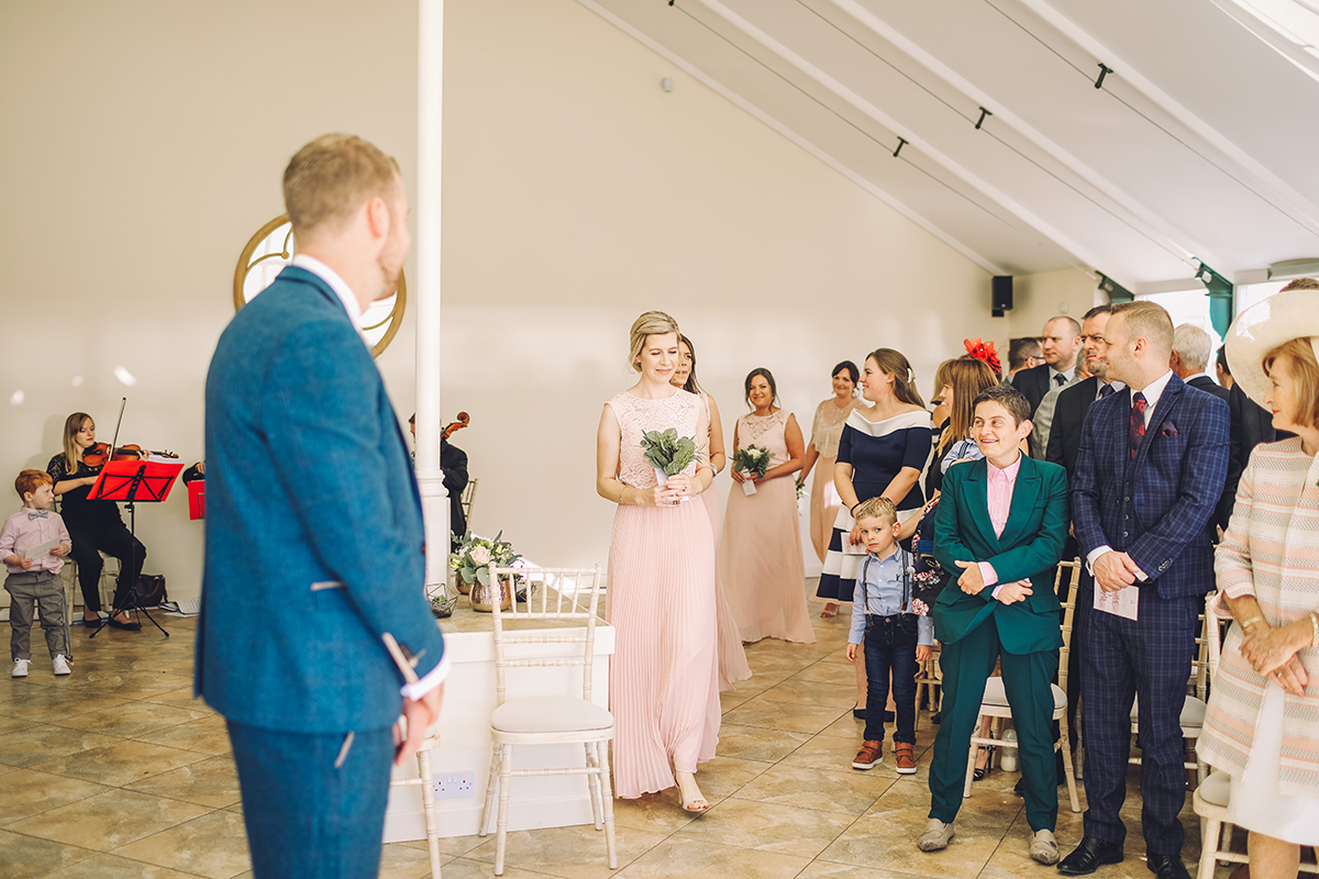 Combermere Abbey wedding | Combermere Abbey wedding photography | Combermere Abbey bridesmaids entry