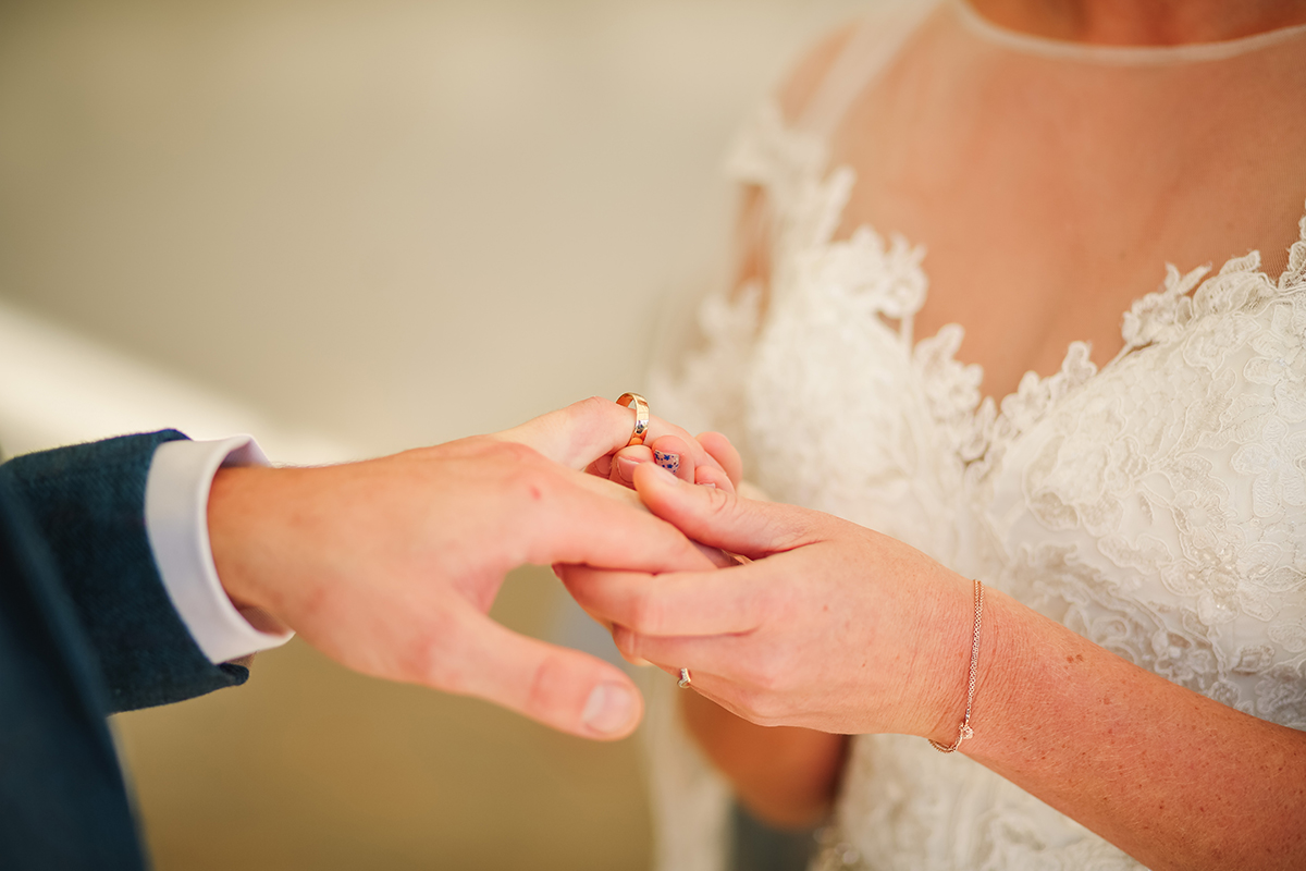 Combermere Abbey wedding | Combermere Abbey wedding photography | Combermere Abbey grooms ring placement